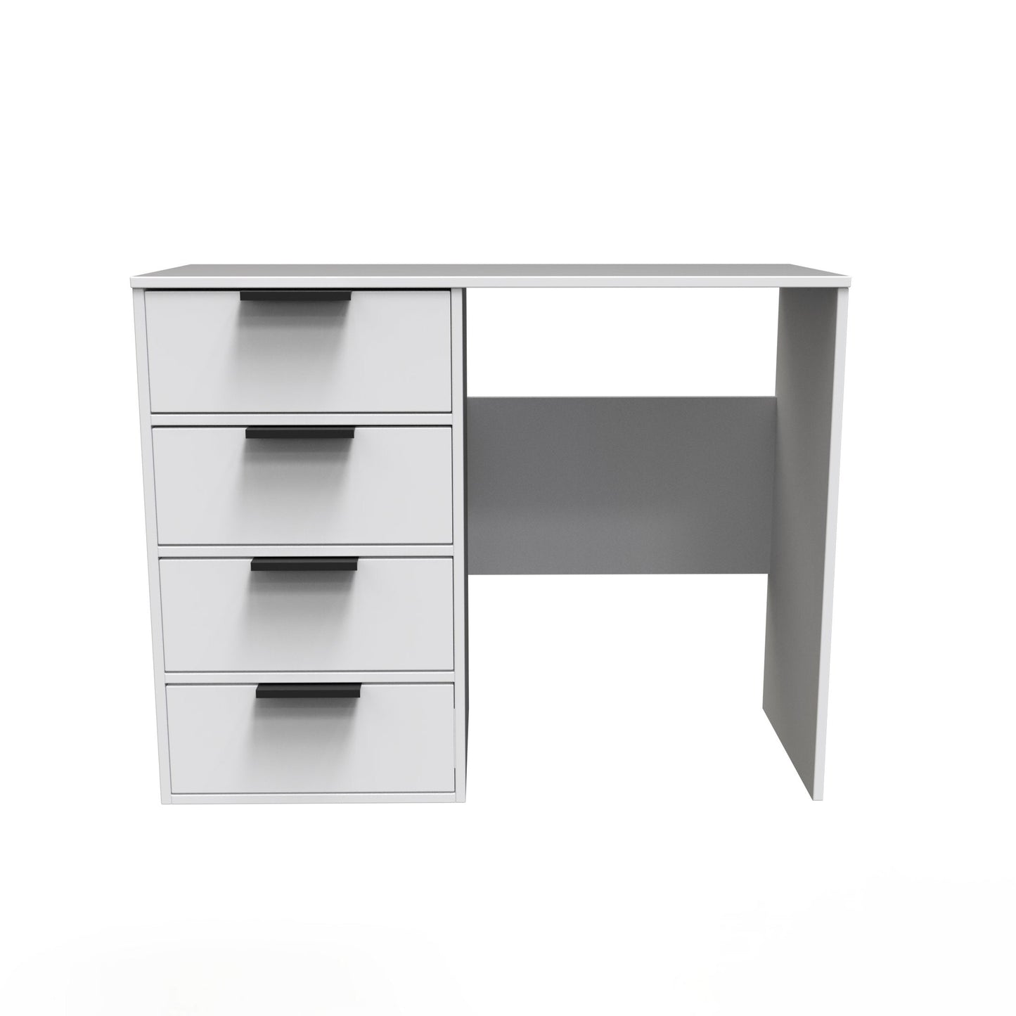 Hong Kong C Desk White 4 Drawers 97cm