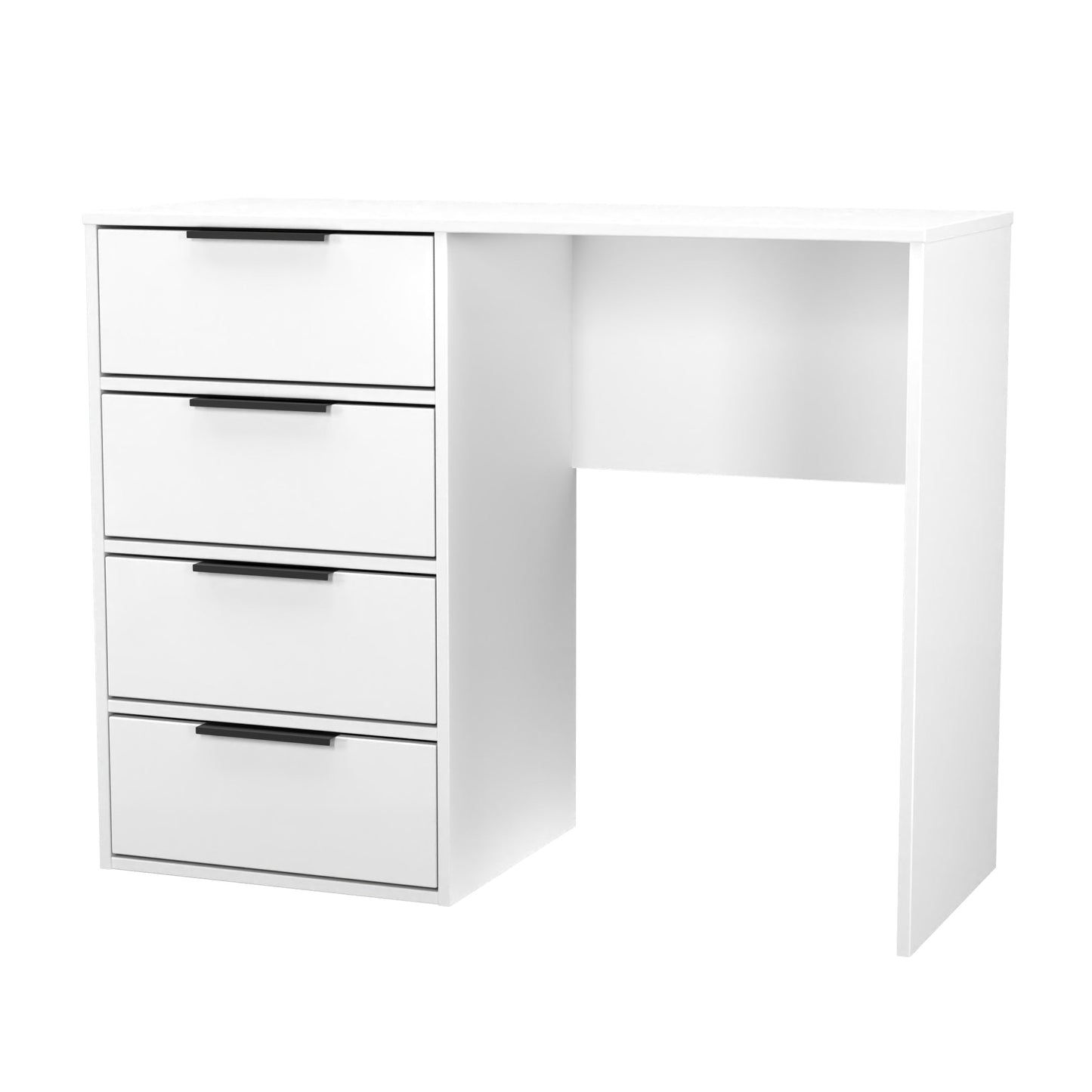 Hong Kong C Desk White 4 Drawers 97cm