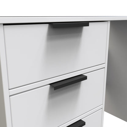 Hong Kong C Desk White 4 Drawers 97cm