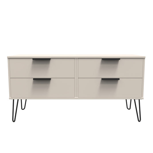 Hong Kong C Large Chest of Drawers Off-White 4 Drawers 115cm