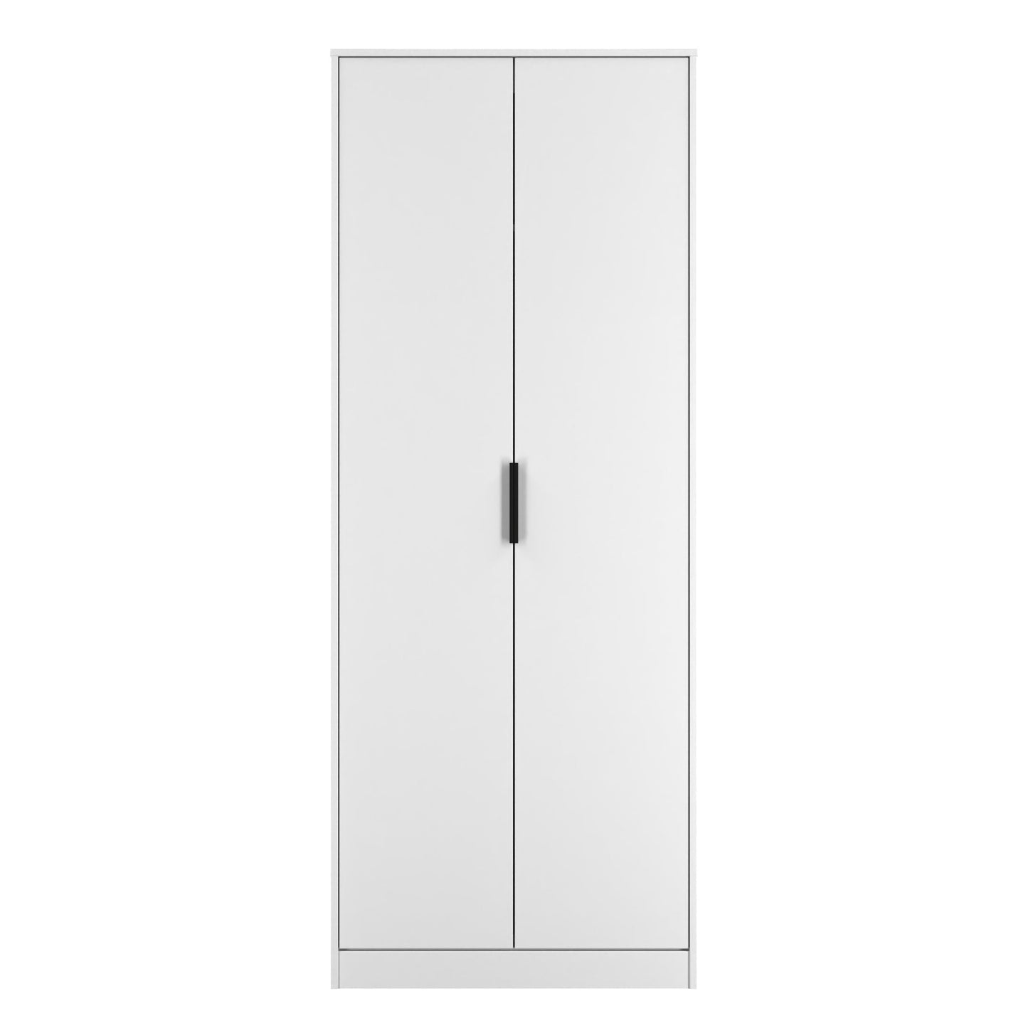 Hong Kong C Tall Wardrobe White 2 Doors 1 Shelf 197cm