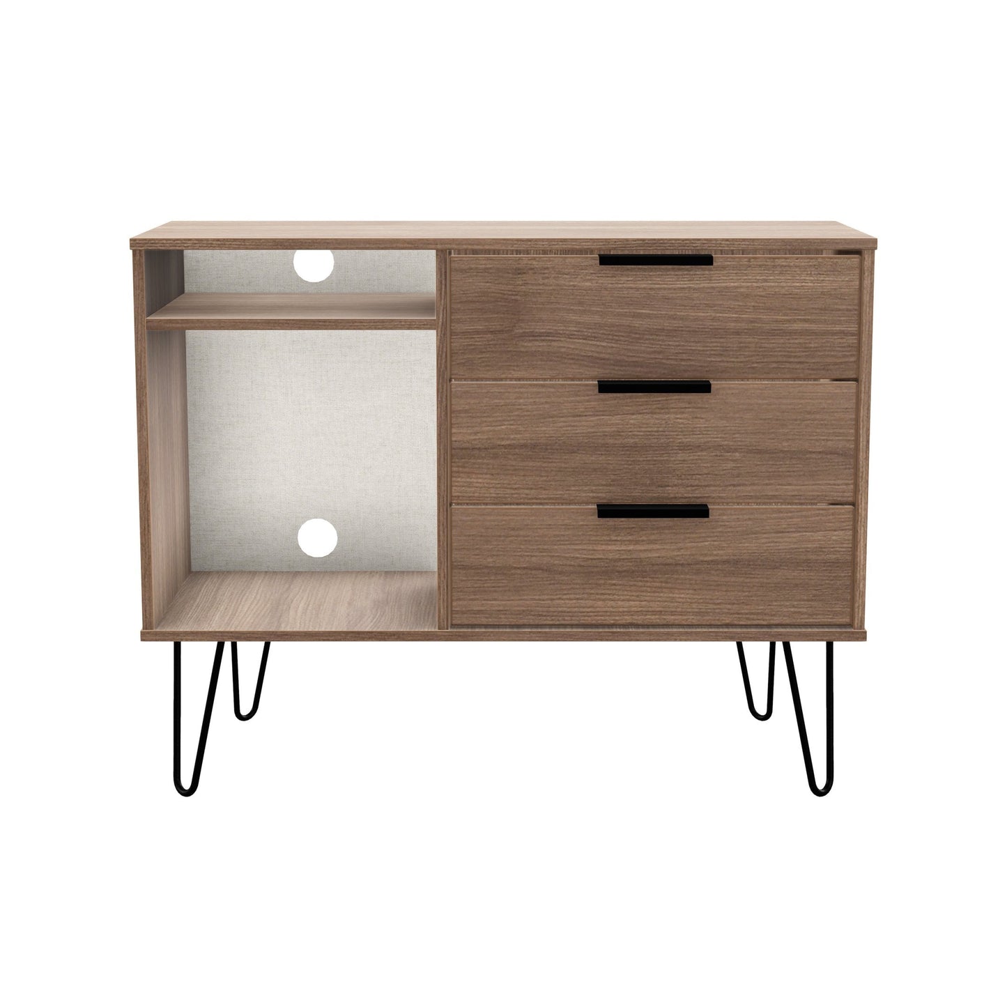Hong Kong C TV Unit Oak 2 Shelves 3 Drawers 40cm