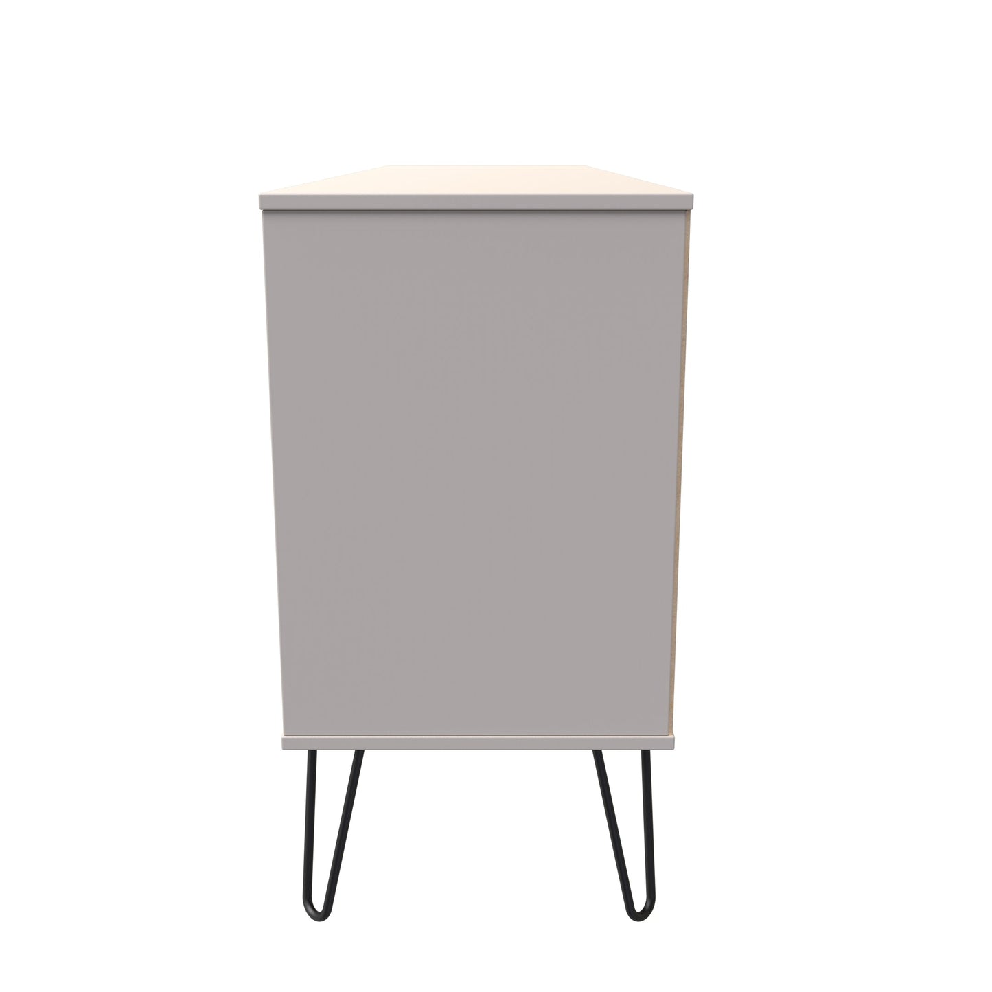 Hong Kong C Large Sideboard Off-White 2 Shelves 6 Drawers 152cm