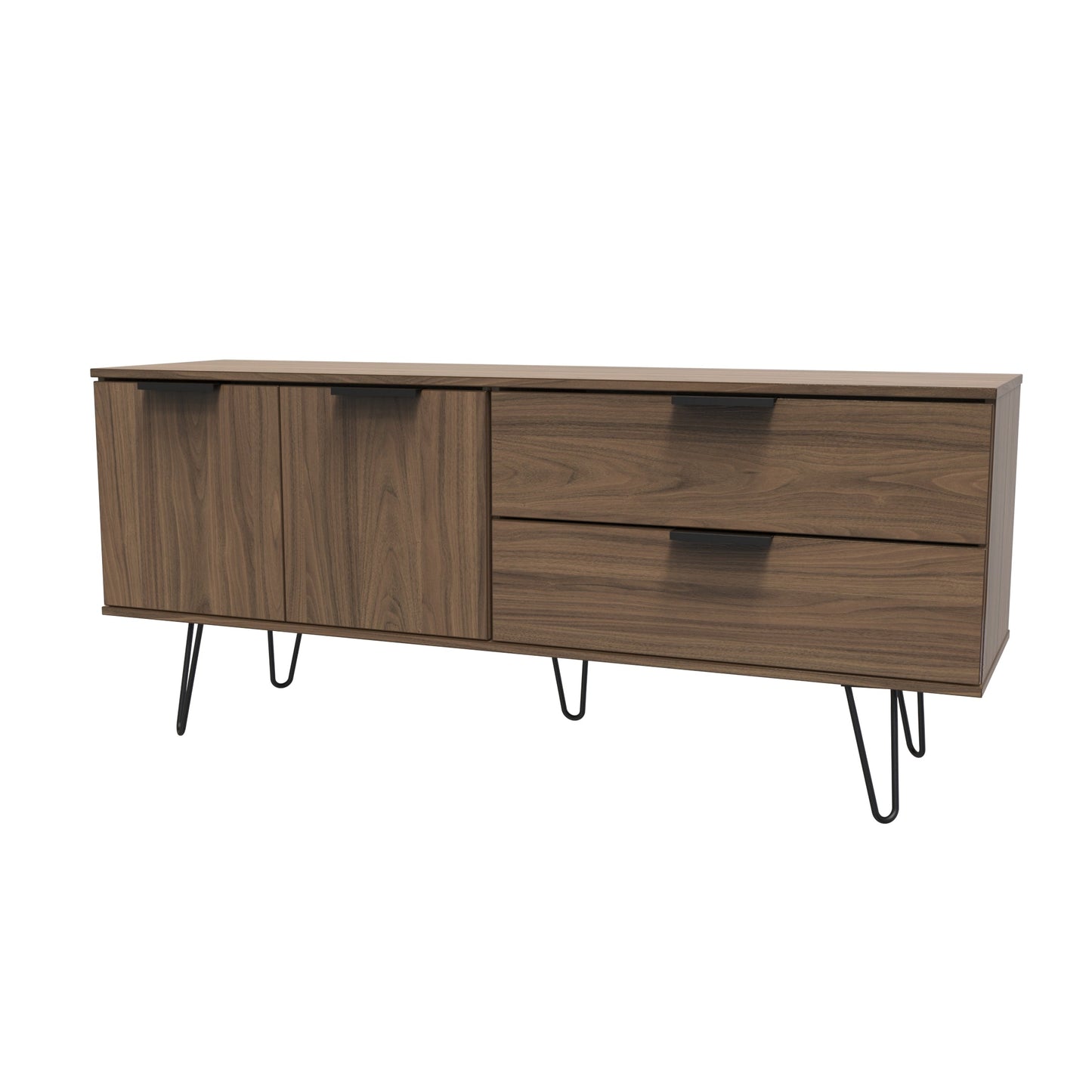 Hong Kong C Large Sideboard Oak 2 Doors 2 Drawers 40cm
