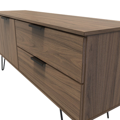 Hong Kong C Large Sideboard Oak 2 Doors 2 Drawers 40cm