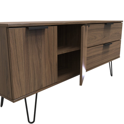 Hong Kong C Large Sideboard Oak 2 Doors 2 Drawers 40cm