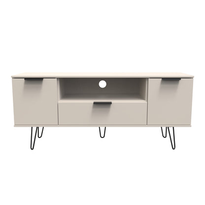 Hong Kong C TV Unit Off-White 1 Shelf 1 Drawer 2 Doors 144cm