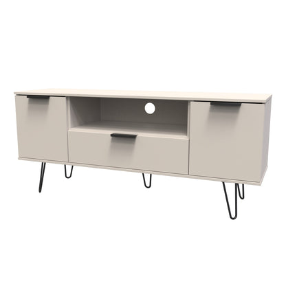 Hong Kong C TV Unit Off-White 1 Shelf 1 Drawer 2 Doors 144cm