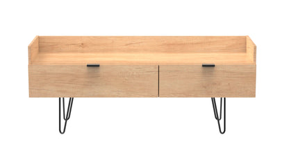 Hong Kong C TV Unit Dark Oak 2 Drawers 39cm