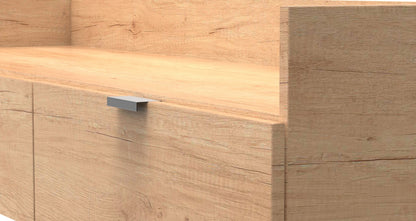 Hong Kong C TV Unit Dark Oak 2 Drawers 39cm