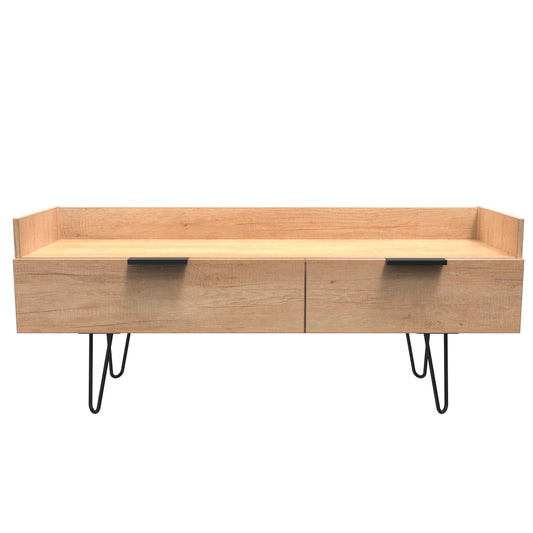 Hong Kong C TV Unit Dark Oak 2 Drawers 39cm