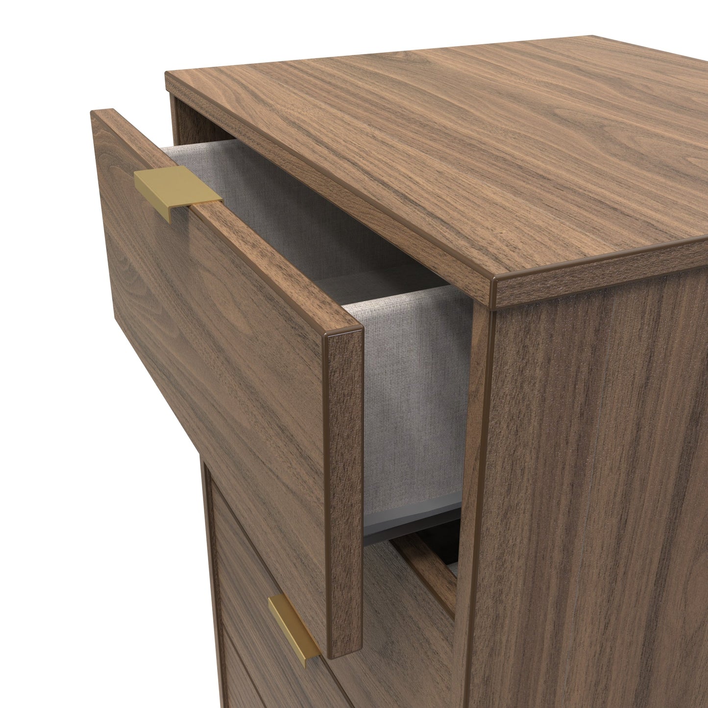 Hong Kong F Tall Tallboy Oak 5 Drawers 109cm