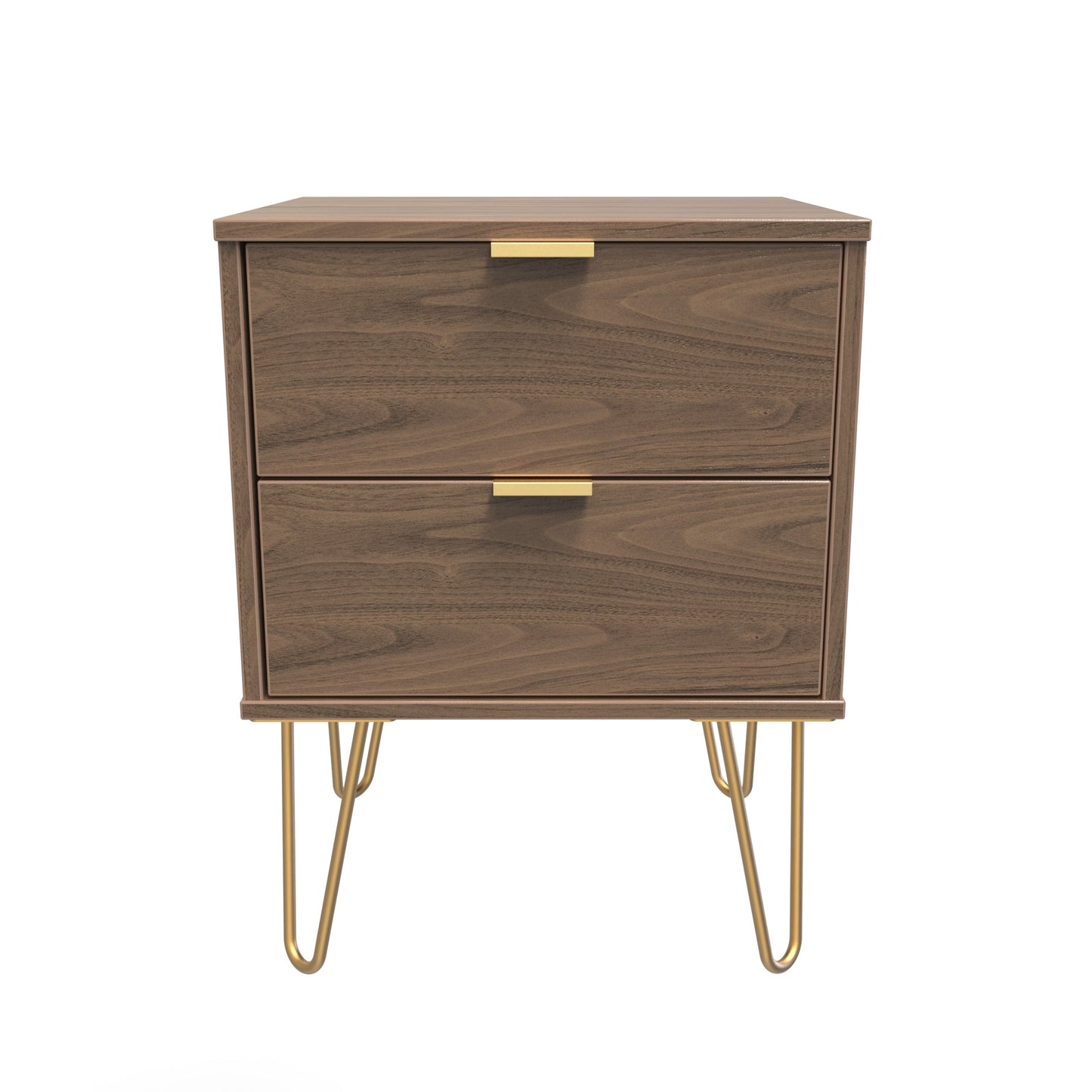 Hong Kong F Bedside Table Oak 2 Drawers 60cm