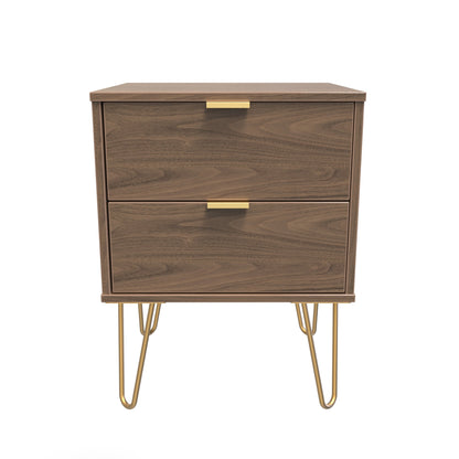 Hong Kong F Bedside Table Oak 2 Drawers 60cm