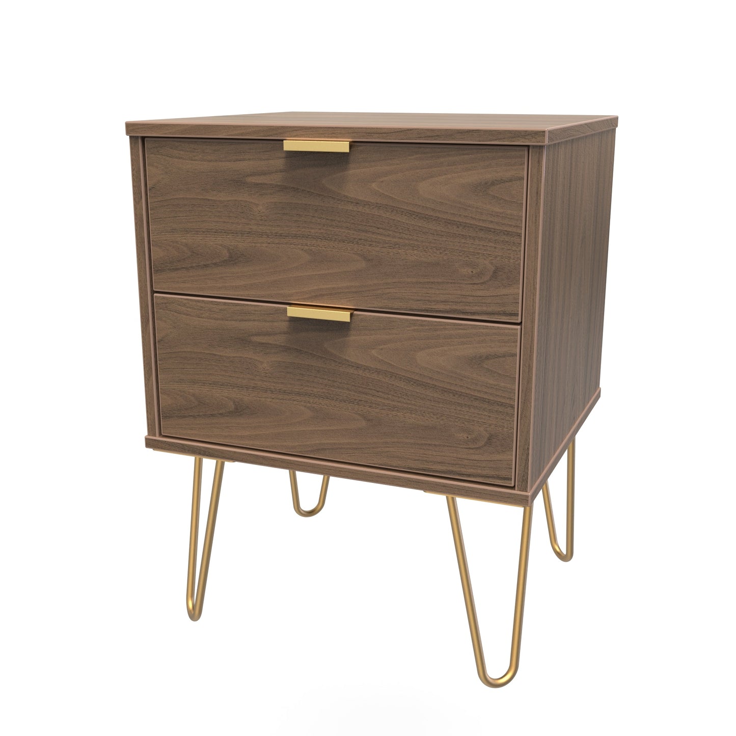 Hong Kong F Bedside Table Oak 2 Drawers 60cm