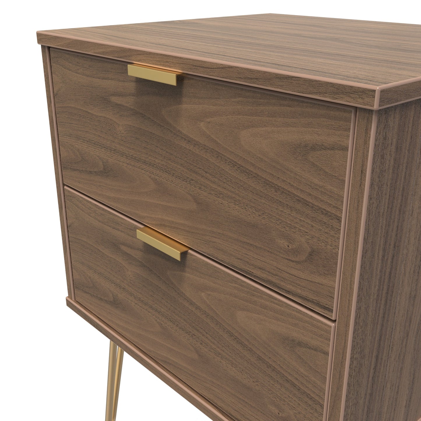 Hong Kong F Bedside Table Oak 2 Drawers 60cm