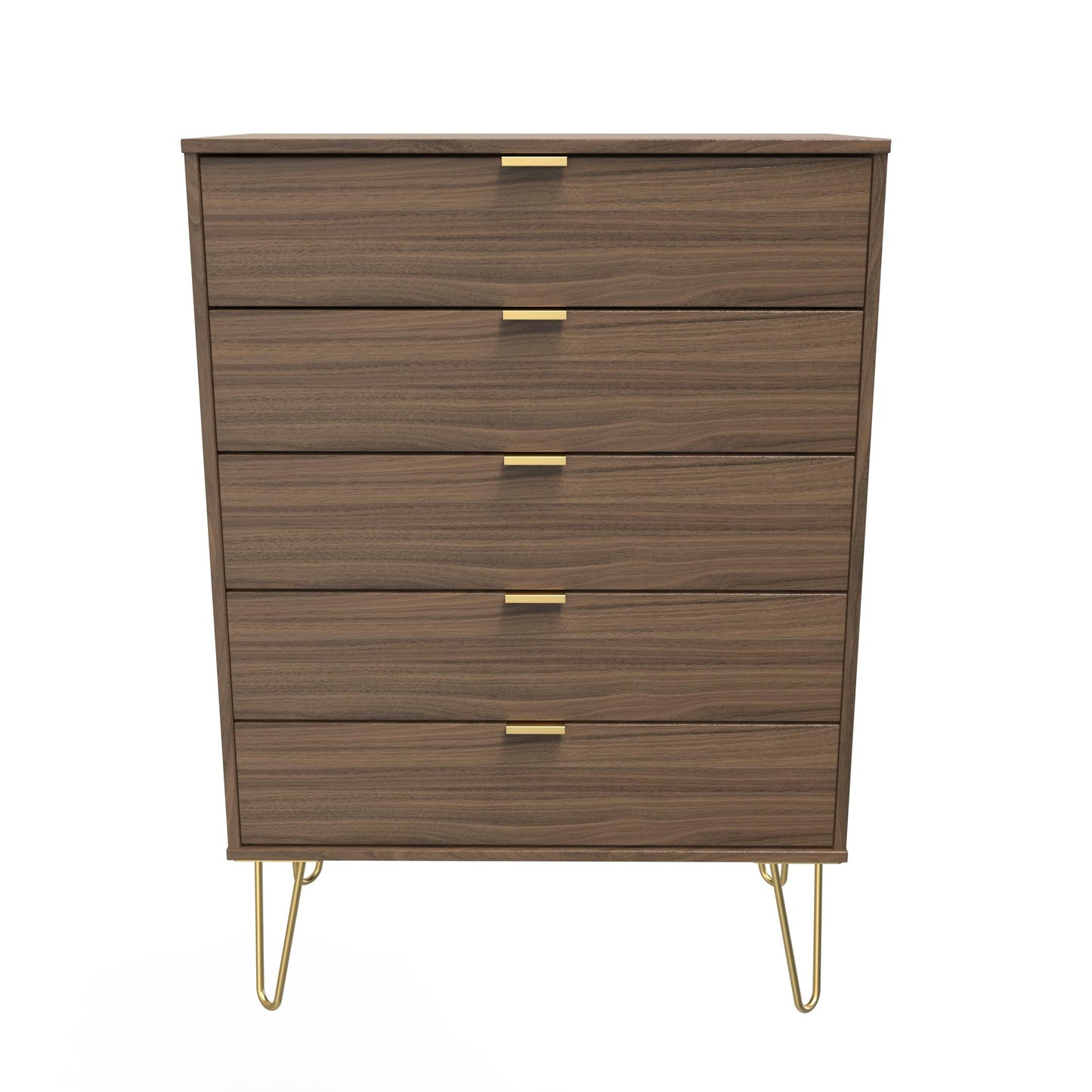 Hong Kong F Tall Chest of Drawers Oak 5 Drawers 109cm