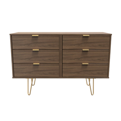 Hong Kong F Large Chest of Drawers Oak 6 Drawers 115cm