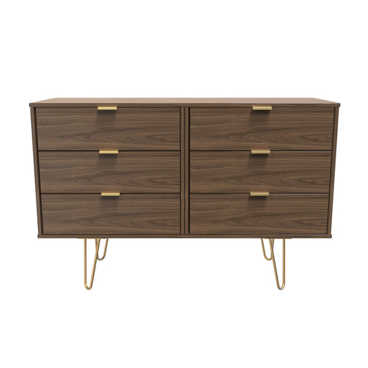 Hong Kong F Large Chest of Drawers Oak 6 Drawers 115cm