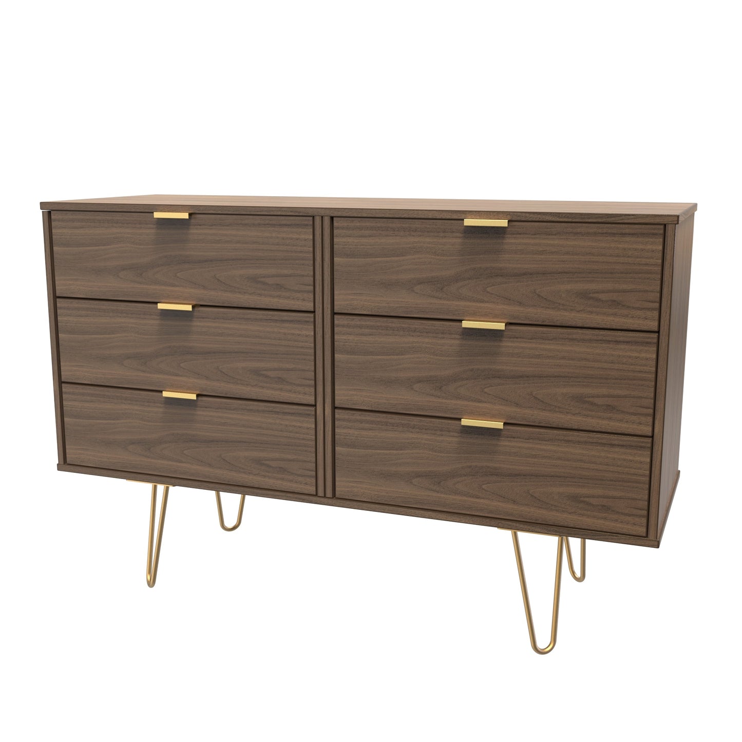 Hong Kong F Large Chest of Drawers Oak 6 Drawers 115cm