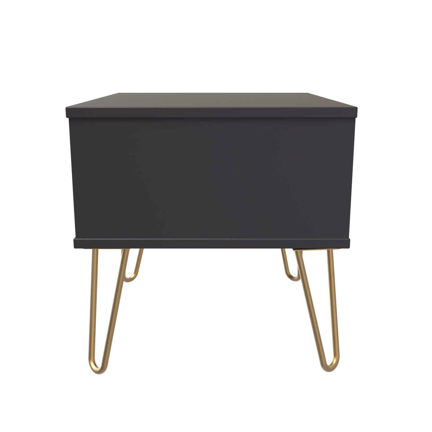 Hong Kong F Side Table Black 1 Drawer 58cm