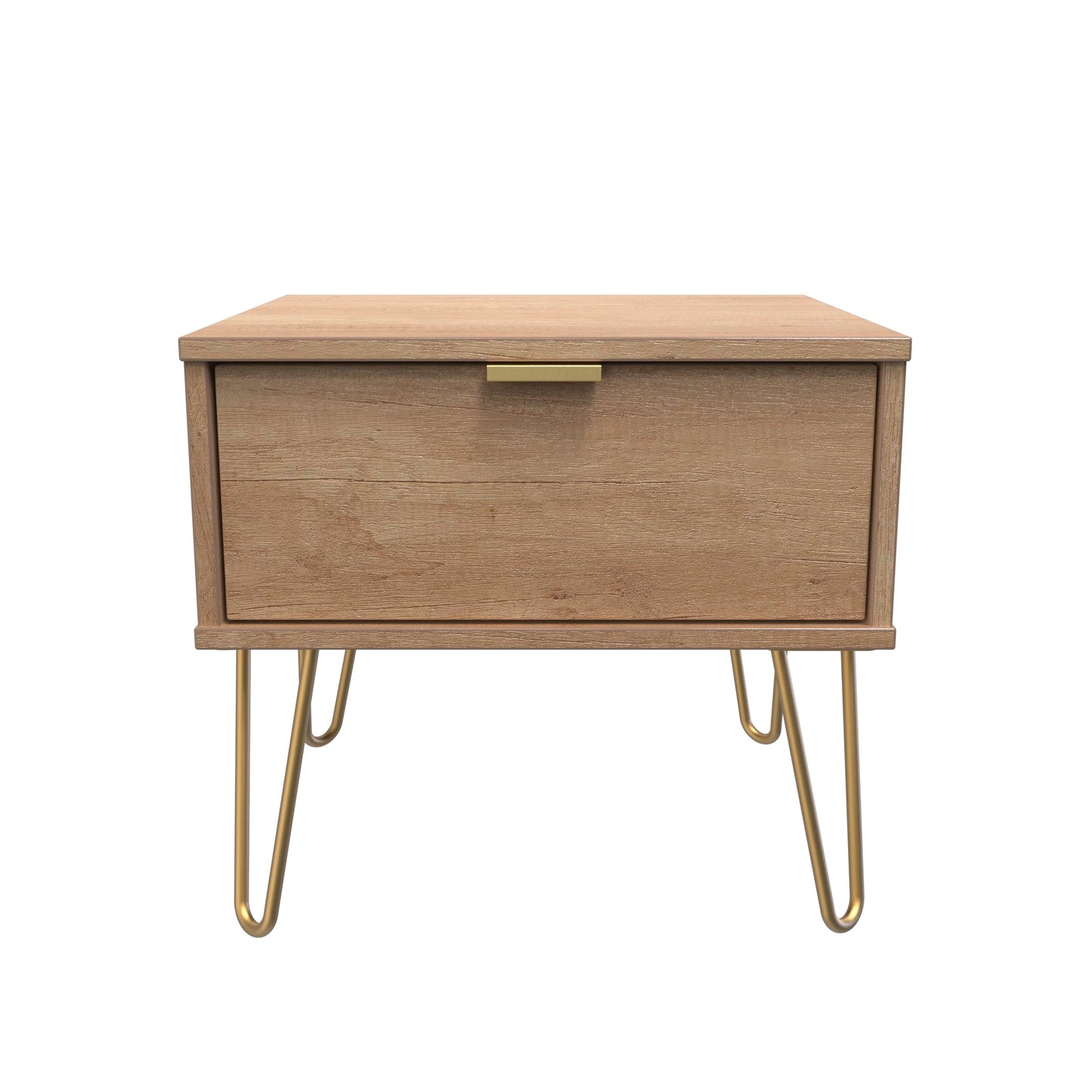 Hong Kong F Side Table Dark Oak 1 Drawer 40cm