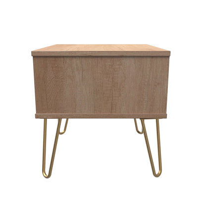 Hong Kong F Side Table Dark Oak 1 Drawer 40cm