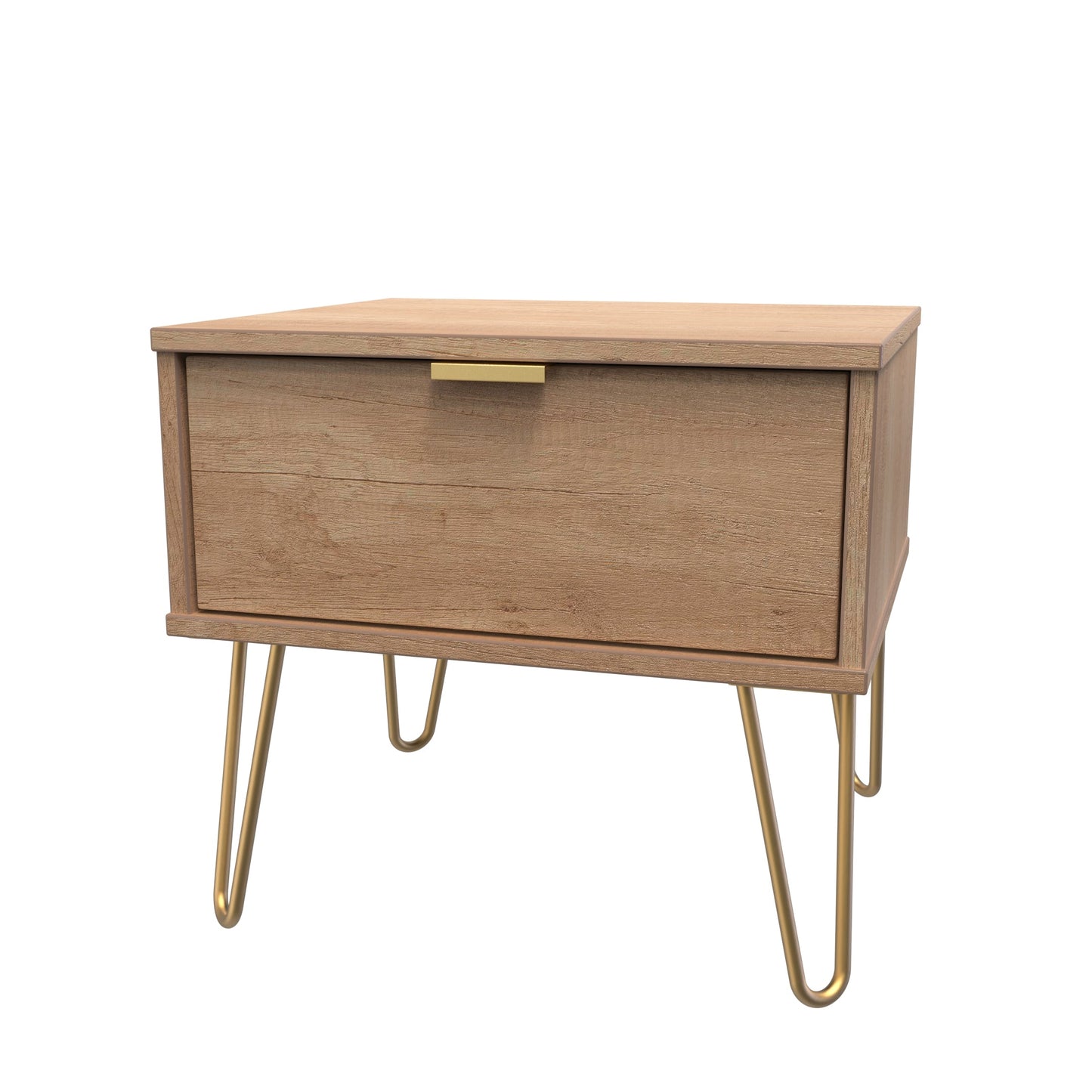 Hong Kong F Side Table Dark Oak 1 Drawer 40cm