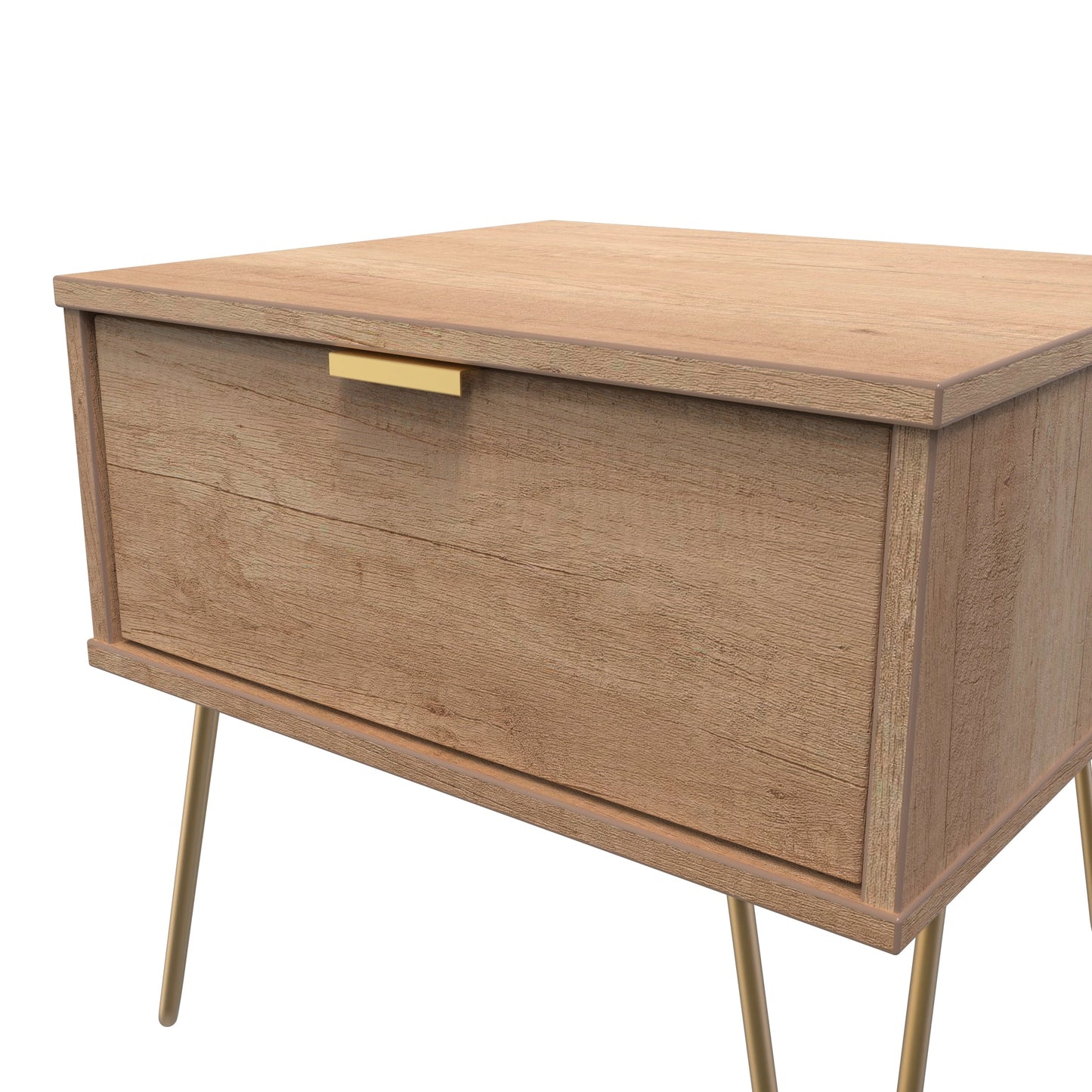 Hong Kong F Side Table Dark Oak 1 Drawer 40cm