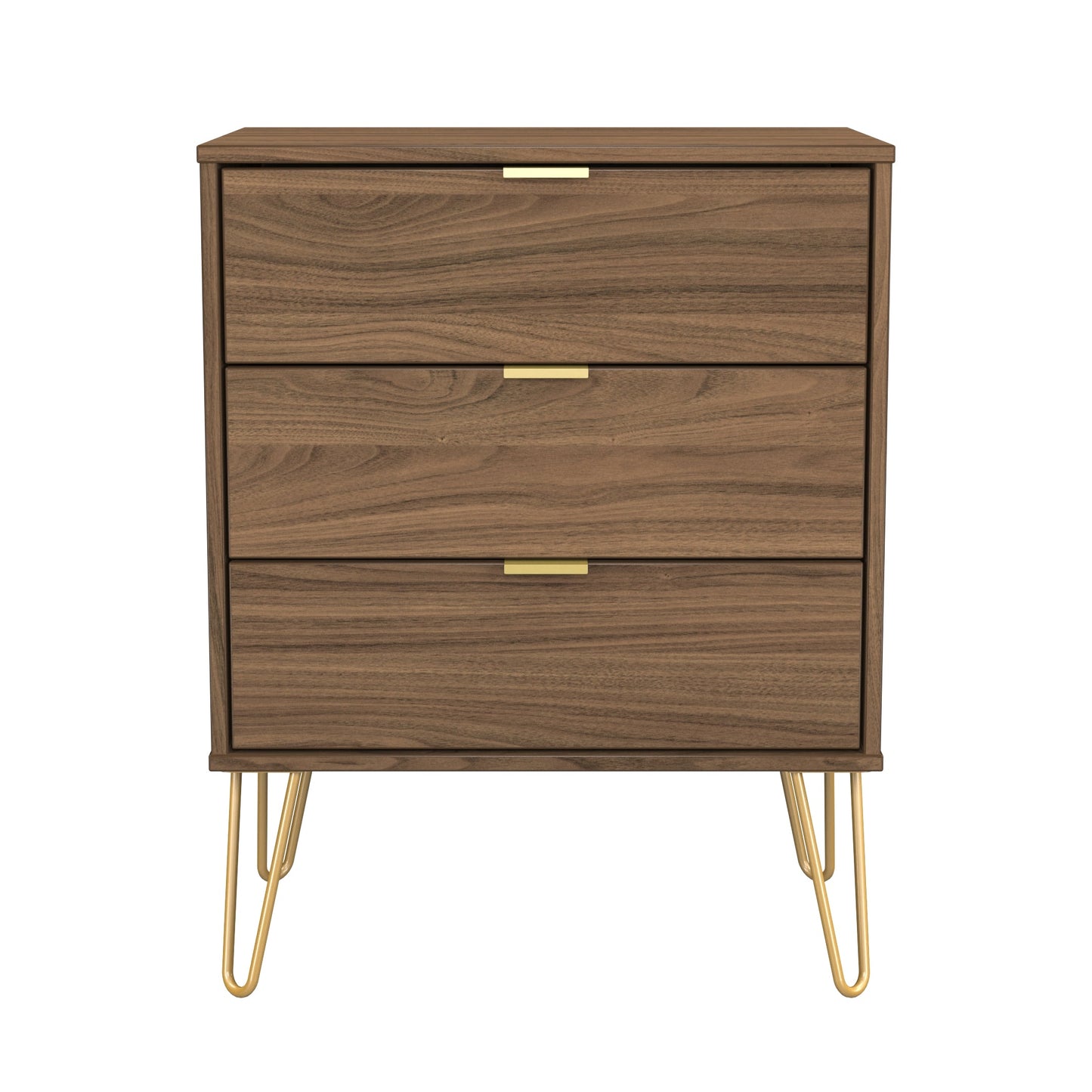 Hong Kong F Chest of Drawers Oak 3 Drawers 76cm
