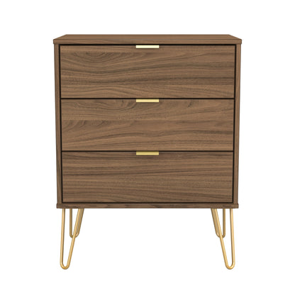 Hong Kong F Chest of Drawers Oak 3 Drawers 76cm