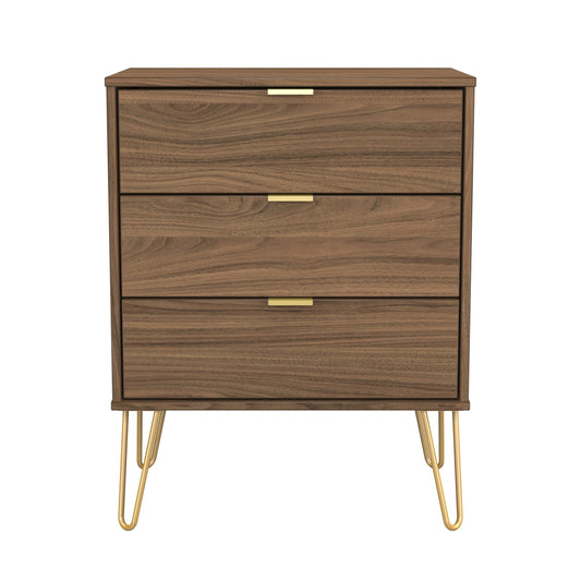 Hong Kong F Chest of Drawers Oak 3 Drawers 76cm
