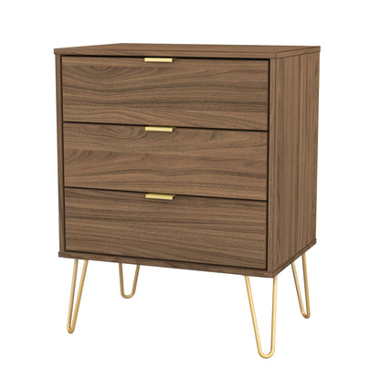 Hong Kong F Chest of Drawers Oak 3 Drawers 76cm