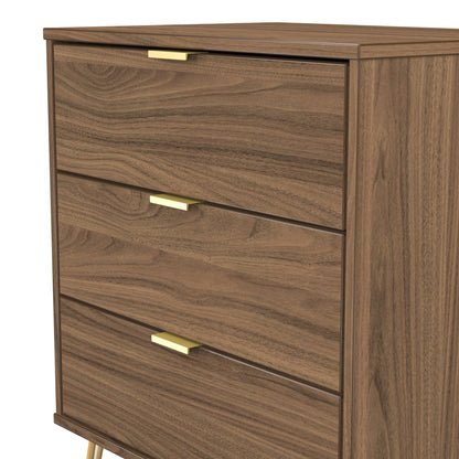 Hong Kong F Chest of Drawers Oak 3 Drawers 76cm