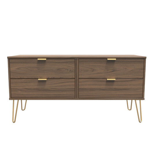 Hong Kong F Large Chest of Drawers Oak 4 Drawers 115cm