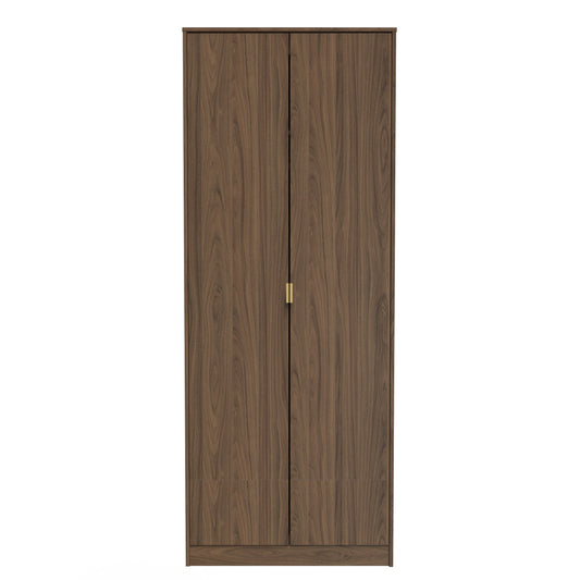 Hong Kong F Tall Wardrobe Oak 2 Doors 1 Shelf 197cm
