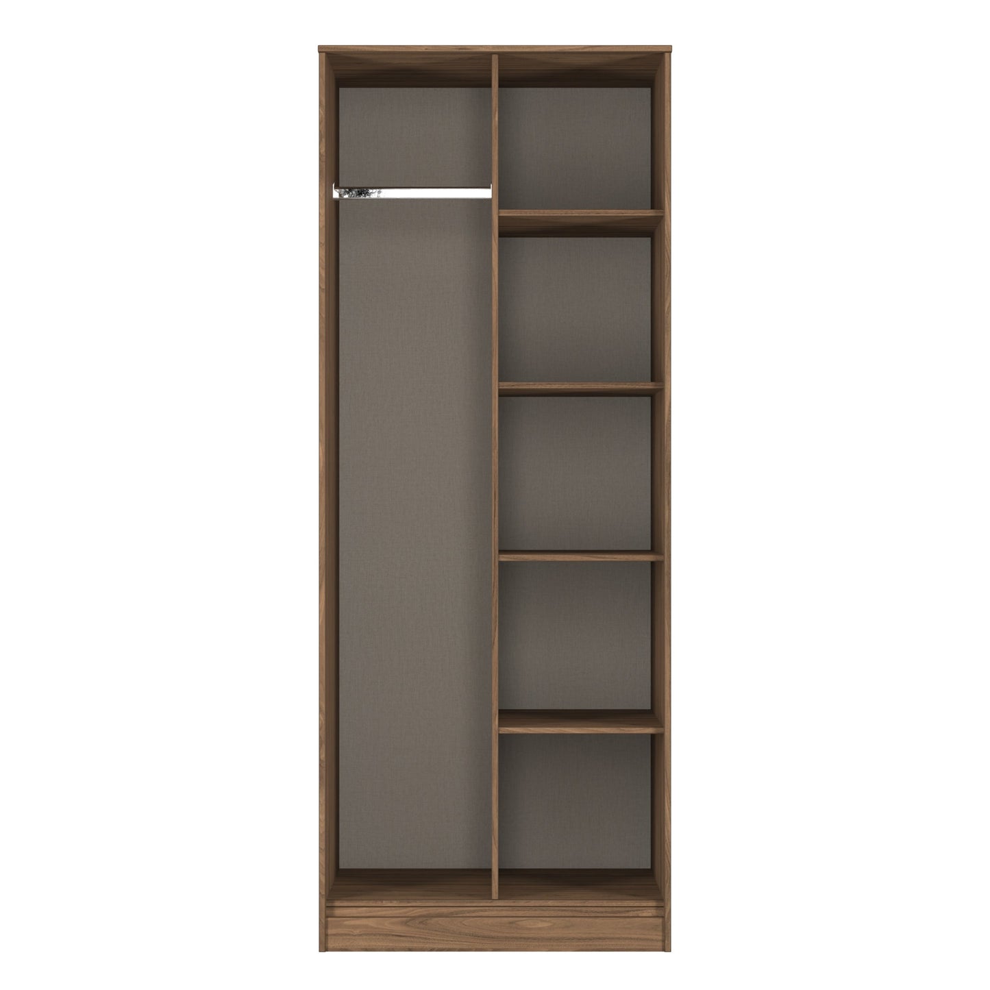 Hong Kong F Tall Wardrobe Oak 5 Shelves 197cm
