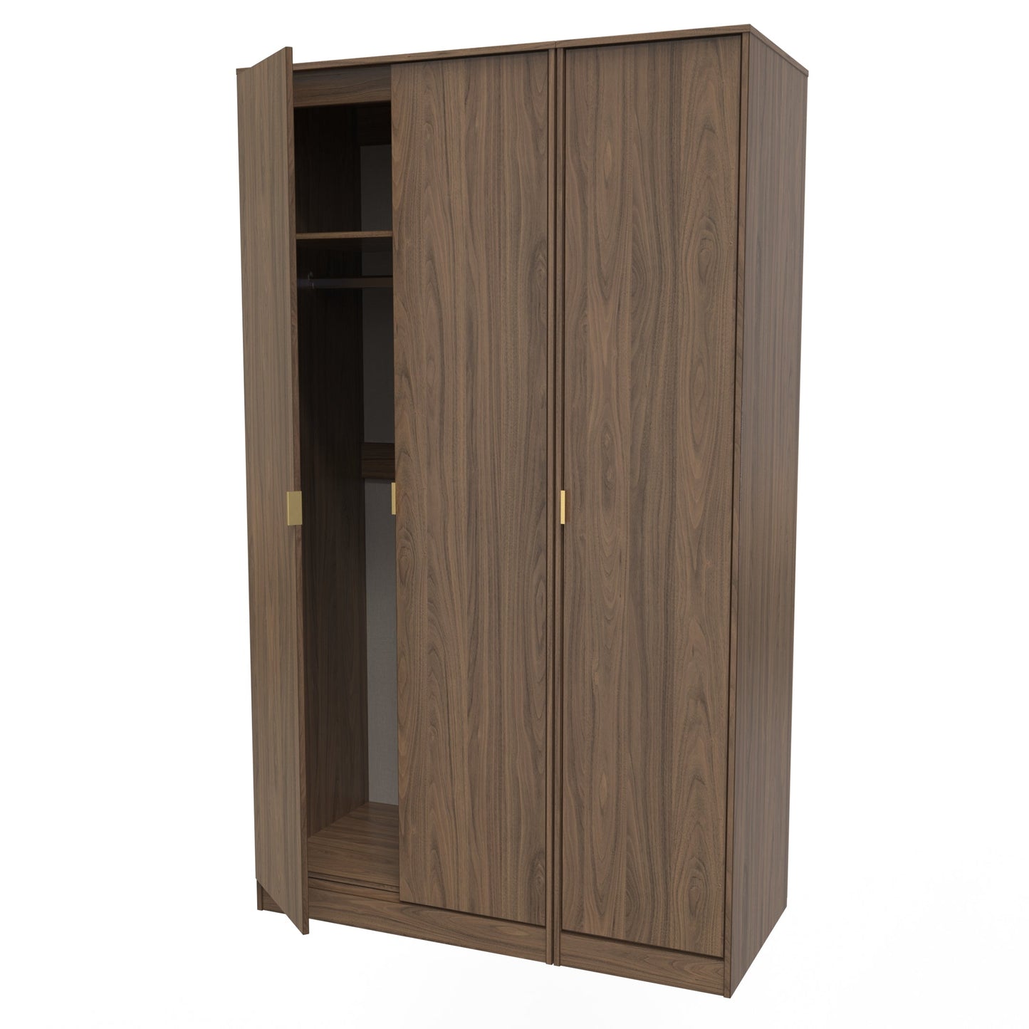 Hong Kong F Tall Wardrobe Oak 3 Doors 1 Shelf 198cm