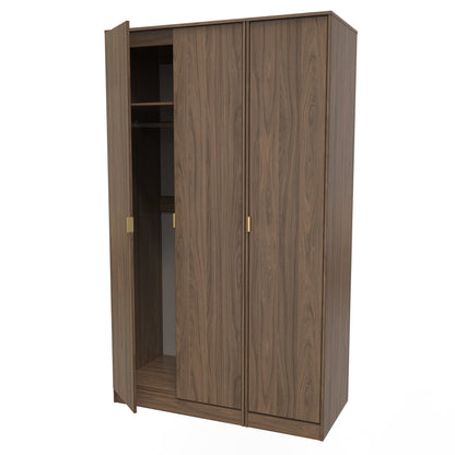 Hong Kong F Tall Wardrobe Oak 3 Doors 1 Shelf 198cm
