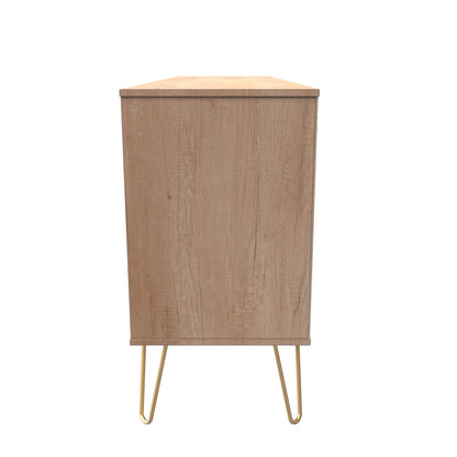 Hong Kong F Large Sideboard Dark Oak 2 Shelves 6 Drawers 40cm