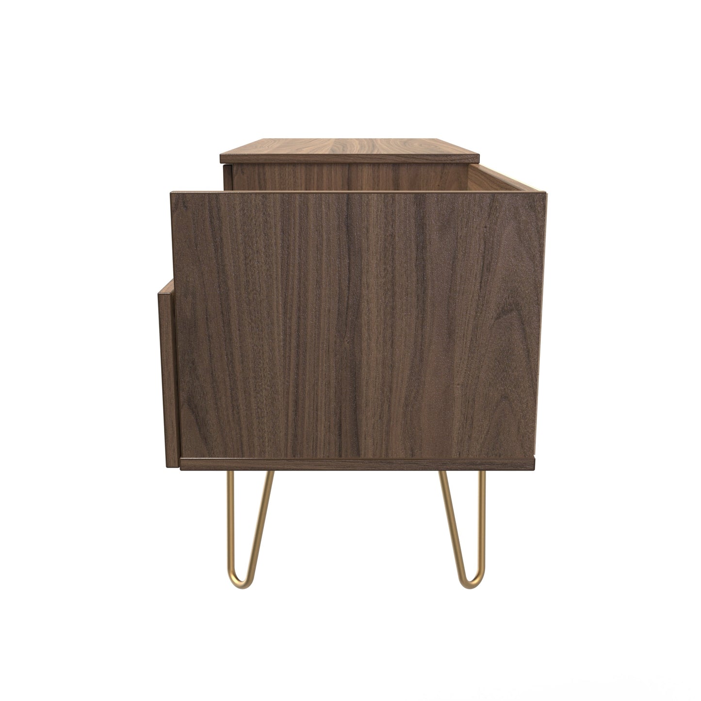 Hong Kong F TV Unit Oak 1 Shelf 2 Drawers 39cm