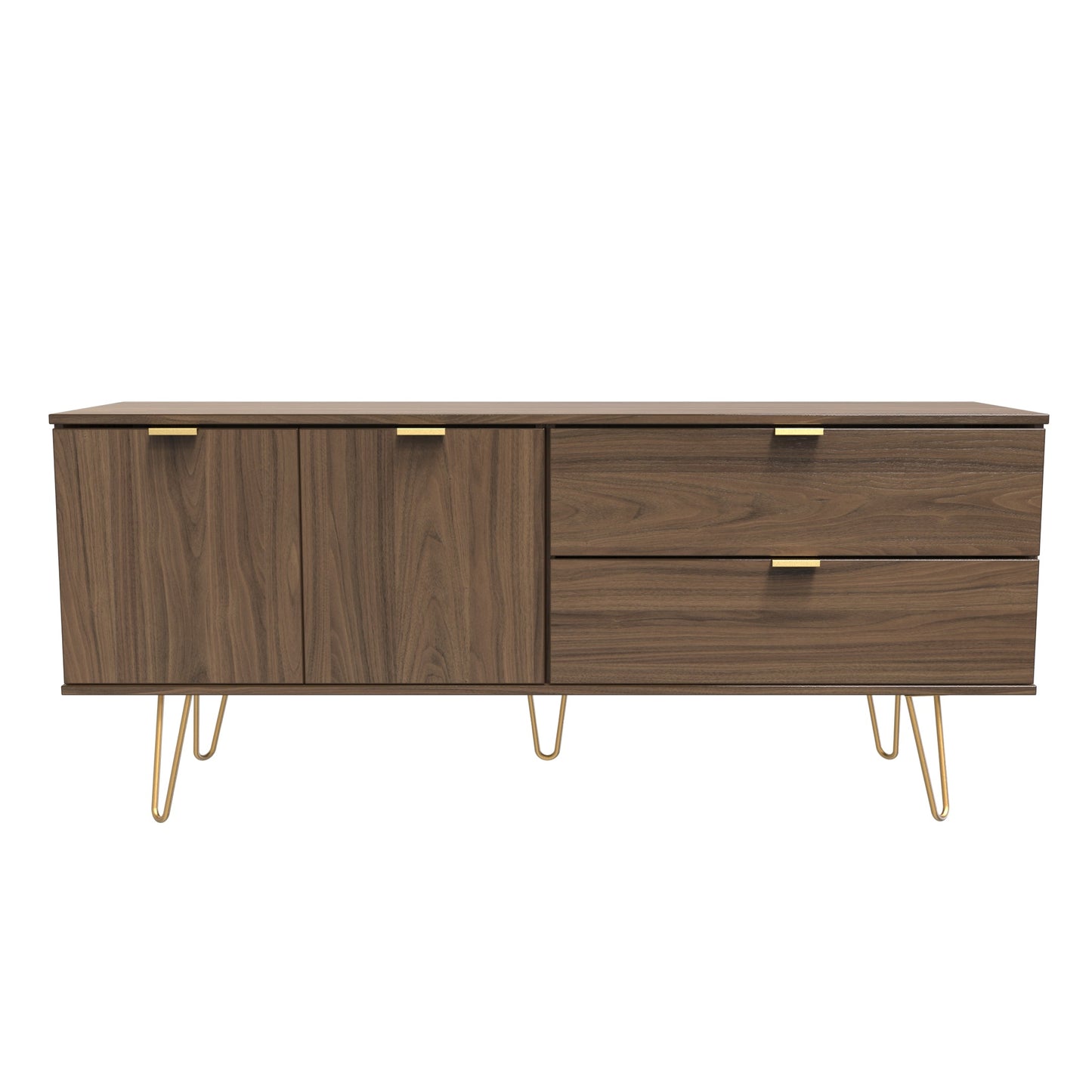 Hong Kong F Large Sideboard Oak 2 Doors 2 Drawers 40cm