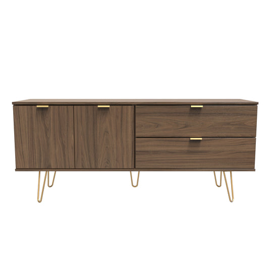 Hong Kong F Large Sideboard Oak 2 Doors 2 Drawers 40cm