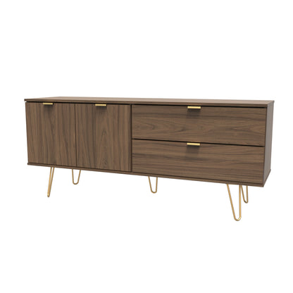 Hong Kong F Large Sideboard Oak 2 Doors 2 Drawers 40cm
