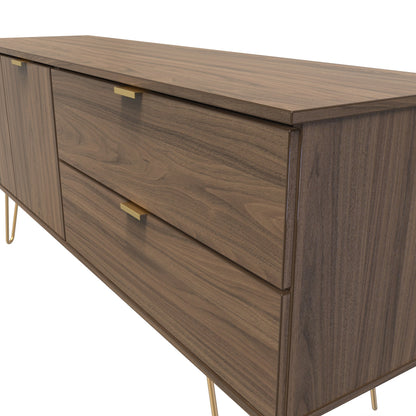 Hong Kong F Large Sideboard Oak 2 Doors 2 Drawers 40cm