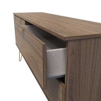 Hong Kong F Large Sideboard Oak 2 Doors 2 Drawers 40cm