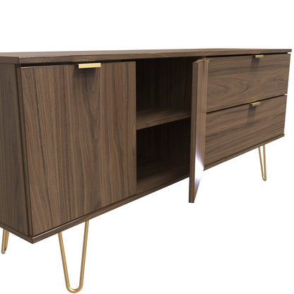 Hong Kong F Large Sideboard Oak 2 Doors 2 Drawers 40cm