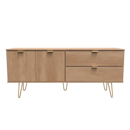 Hong Kong F Large Sideboard Dark Oak 2 Doors 2 Drawers 40cm