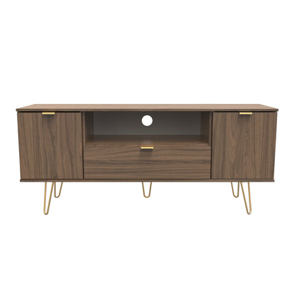 Hong Kong F TV Unit Oak 1 Shelf 1 Drawer 2 Doors 39cm