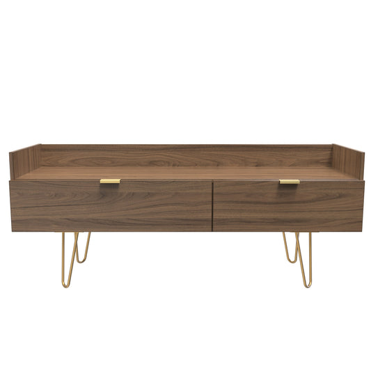 Hong Kong F TV Unit Oak 2 Drawers 39cm